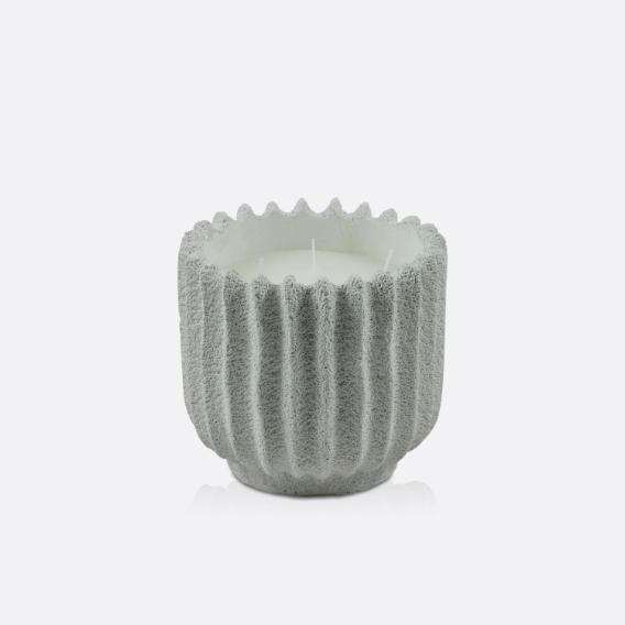 נר SEA CORAL בטון אפור בראשית